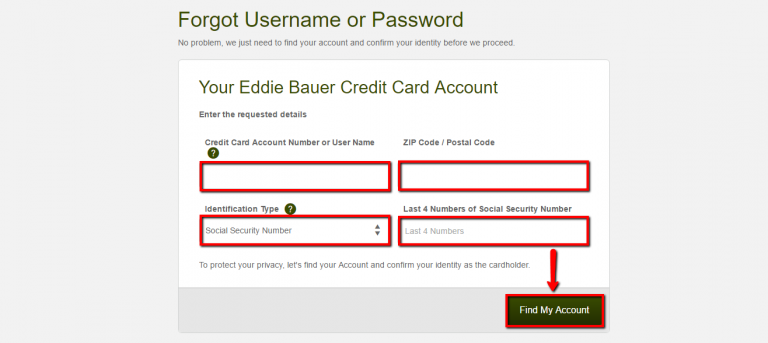 Eddie Bauer Credit Card Login Make A Payment CreditSpot
