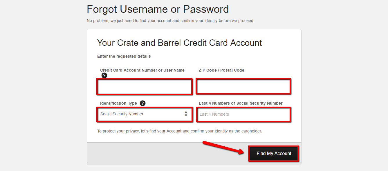 Crate and Barrel Credit Card Login Make a Payment CreditSpot
