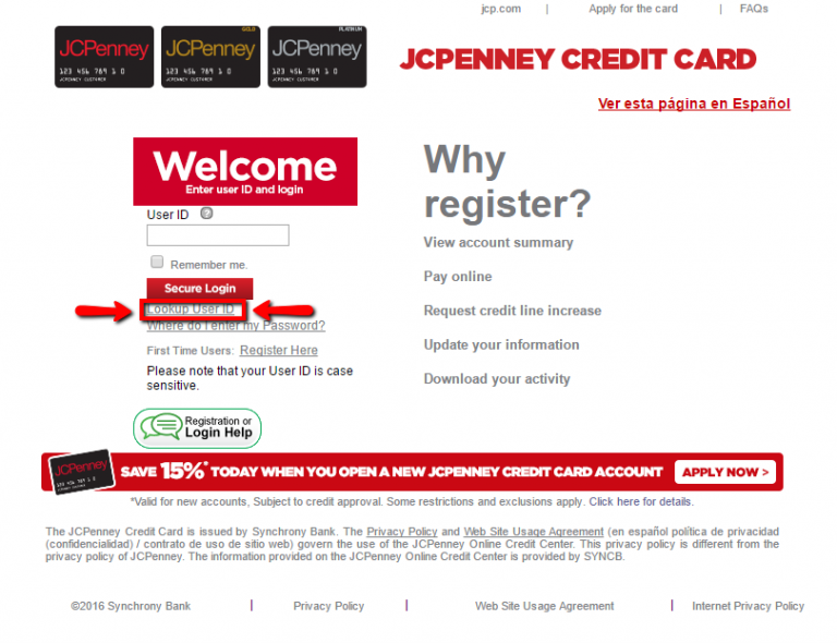 JCPenney Credit Card Login Make a Payment CreditSpot