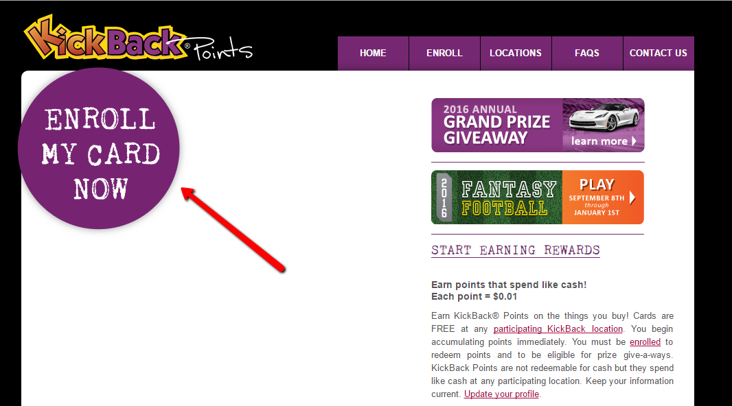KickBack Card Login Make a Payment CreditSpot