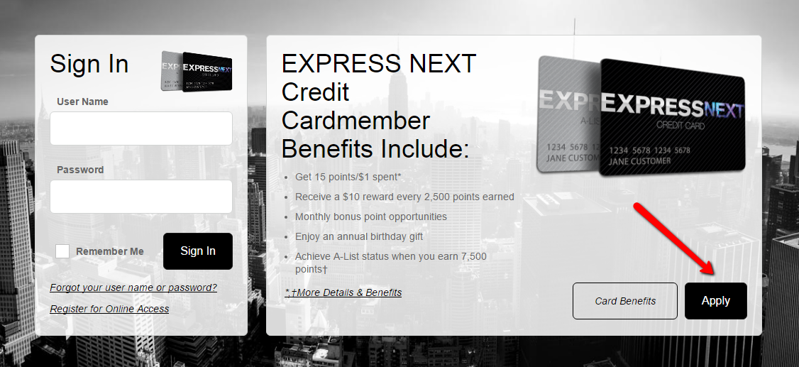 How to Apply to Express Next Credit Card CreditSpot
