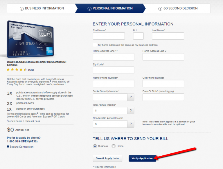 How to Apply to Lowe's Business Rewards Credit Card CreditSpot