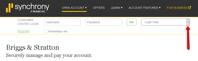 Briggs And Stratton Credit Card Login Make A Payment CreditSpot