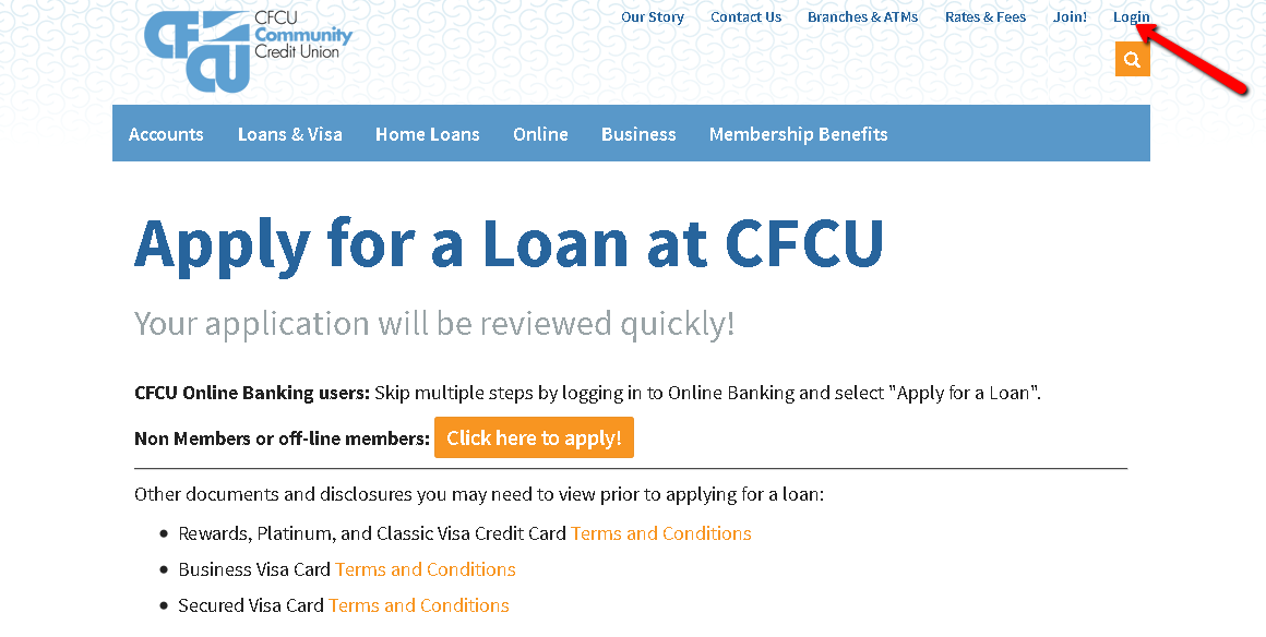 CFCU Visa Classic Credit Card Login Make a Payment CreditSpot