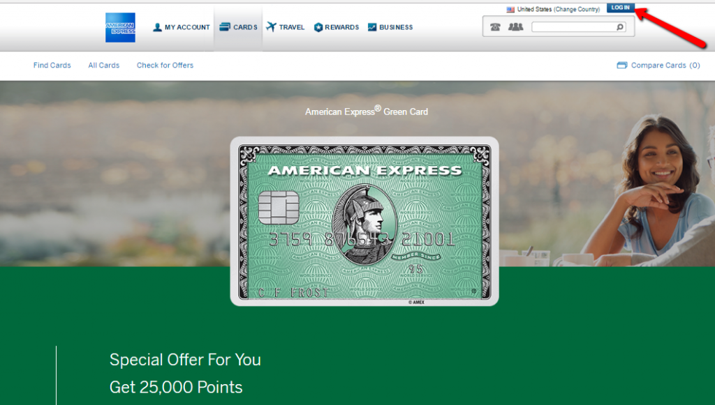 Amex Green Credit Card Login Make a Payment CreditSpot