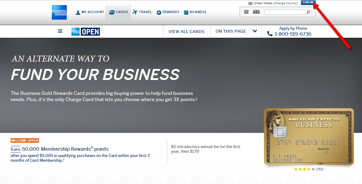 American Express Business Gold Rewards Credit Card Login Make a Payment CreditSpot