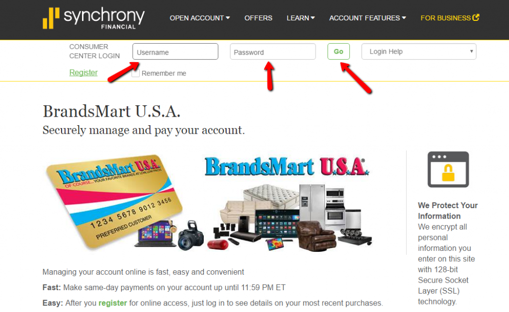 BrandsMart USA Credit Card Login Make a Payment CreditSpot